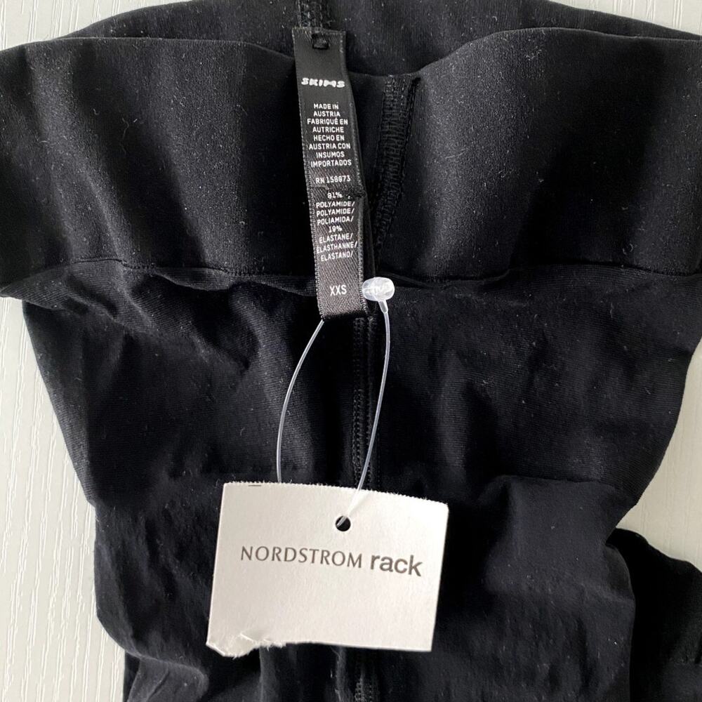 NWT SKIMS Black Footed Pantyhose in Black Size XXS - Picture 7 of 8